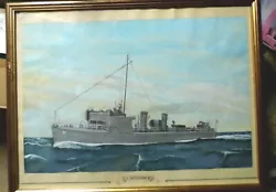 Buy X Antique Torpedo Boat 21 Royal Navy HM Maritime LARGE Painting C1910 • 127.99£