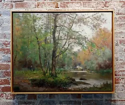 Buy Jean Constant Pape -River In The Forest-19th Century French Impressionist • 2,940.18£