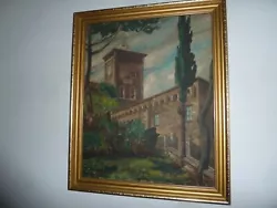 Buy Vintage Painting On Wood With Gold Frame , Cannot Find Name , • 18£