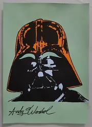 Buy Andy Warhol Hand Signed. 'darth Vader'. Watercolor On Paper. Pop Art • 24.90£