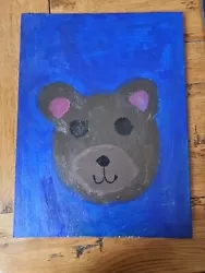 Buy Acrylic Painting Of Cute Teddy Bear By GIL Age 10 • 0.99£
