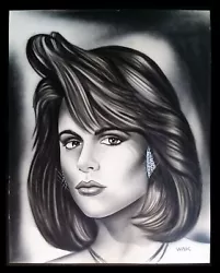 Buy Kevin Williams ORIGINAL WAK Art 22 X 28 In Woman Airbrush Ink Paint • 1,578.70£