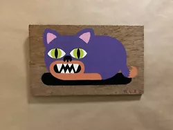 Buy Malarko Malarky - Purple Cat Painting On Wood - Original - Street Art - Graff  • 250£