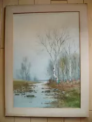 Buy George Howell Gay, Listed Ny American Watercolor Antique River Landscape Signed • 1,513.68£