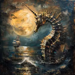 Buy Maritime Paintings, Seahorses Nessi Shells Sea, Squirrel • 125.27£