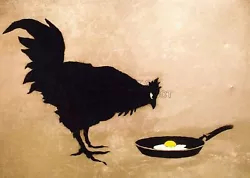 Buy PAINTING STREET GRAFFITI CHICKEN EGG BANKSY Print Poster Wall Picture A4 + • 3.99£
