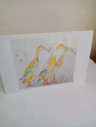Buy Ducks ART Greeting Card Printed From An Original Watercolour Painting • 2.70£