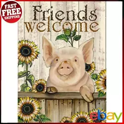 Buy Sunflower Pig Oil Painting By Numbers DIY Frameless Picture On Canvas Craft ✅ • 6.11£