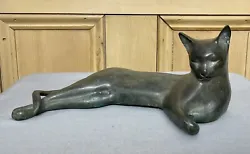 Buy Bronze Contemporary Style Cat Sculpture After Pierre Chenet Chat Etude Unsigned • 175£