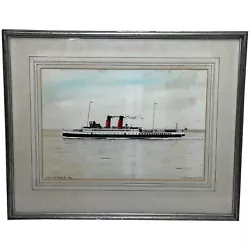 Buy Scottish Marine Oil Painting RMS King George V1926 Passenger Steamer Ship • 2,000£