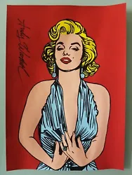 Buy Andy Warhol Hand Signed. 'marilyn Monroe'. Watercolor On Paper. Pop Art • 24.88£