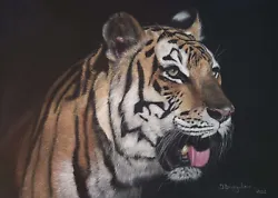 Buy Tiger ! - Original Large Pastel Painting Wall Decor Portrait ART  Large • 450£