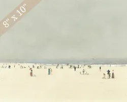 Buy 1800s Vintage Beach Painting Reproduction Giclee Print 8x10 On Fine Art Paper • 14.17£