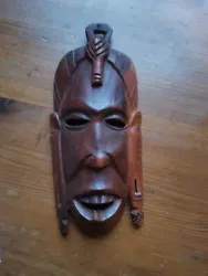 Buy African Tribal Carved Head Plaque • 5£