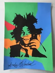 Buy Andy Warhol Hand Signed. 'portrait Of Basquiat'. Watercolor On Paper. Pop Art • 24.86£