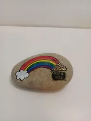 Buy Hand Painted River Rock Rainbow Artist Unknown Desk Decor • 4.13£