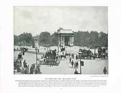 Buy Green Park Arch Wellington Place London Antique Old Picture Print C1896 TQL#144 • 5.99£