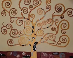 Buy Painting GUSTAV KLIMT THE TREE OF LIFE Hand Painted Copy  • 35£