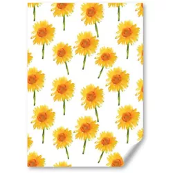 Buy 1x Vertical Poster Painted Sunflower Flower Mum Grandma #170300 • 3.99£