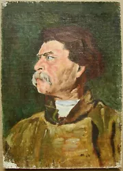 Buy Ukrainian Soviet Oil Painting Realism Male Portrait  Mustachioed Hutsul Man • 228.91£
