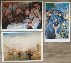 Buy SET Of  Prints Pierre Auguste Renoir Joseph Mallard William Turner BUNDLE JOBLOT • 14.99£