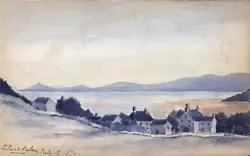 Buy Coastline Silverdale Lancashire - Antique Watercolour Painting 1870 19th Century • 150£