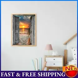 Buy Beach Sunset Oil Paint By Numbers Kit Frameless Drawing Picture Wall Decor • 7.31£