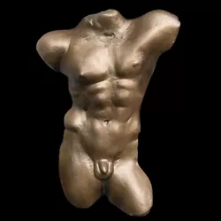 Buy Nude Naked Greek Gay Male Man Torso Sculpture Plaque In Bronze Finish • 48.90£