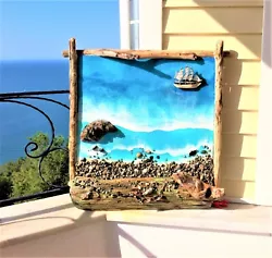 Buy 20X20''Driftwood Rustic Sculpture And Painting,Unique Natural Driftwood Wall Art • 208.69£