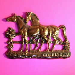 Buy Vintage Wall Hanging Plaque, Cast Copper Horse Cuidad Juarez Souvenir ,(100% Cu) • 24.80£