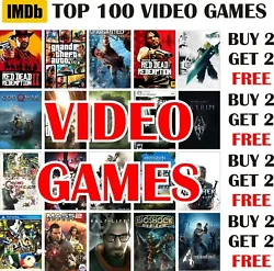 Buy IMDb Top 100 Greatest Video Games Posters A4 A3 Size BUY 2 GET 2 FREE (pt19) • 4.99£