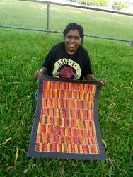 Buy SELINA  NUMINA 75 X 58 Cm Original Painting - Aussiepaintings Aboriginal Art • 127.10£
