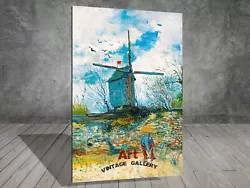 Buy Van Gogh Windmill On Montmartre CANVAS PAINTING ART PRINT 710 • 3.96£