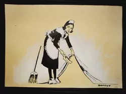 Buy Banksy Painting On Paper  Handmade  Signed And Stamped Mixed Media • 78.03£
