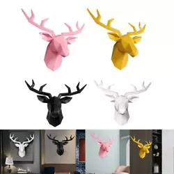 Buy 3D Deer Head Hanging Animal Sculpture Stag Statue Wall   Accessories • 41.84£