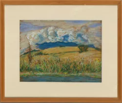 Buy 1978 Pastel - White Clouds Above Wheat Fields • 67£