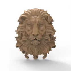 Buy STL File 3D Model Relief 3D Printer CNC Carving Machine Lion Head Sculpture • 2.32£