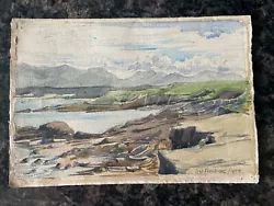Buy Original British 1950 Watercolour Of An English Coastal Scene  - 28cm X 20cm • 8.79£