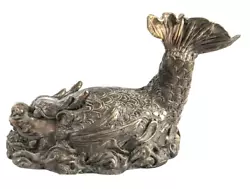 Buy Vintage Bronze Koi Devil Fish Sculpture Art • 1,364.77£