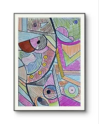 Buy 30x42 Artwork Paintings Pictures Hand Painted Mural Large Abstract Art Paint • 12.91£