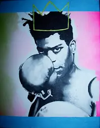 Buy Jean Michel Basquiat 11 X 14 ICONS Acrylic Hand Painted Canvas Art • 41.44£