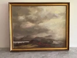 Buy Superb Impressionist Scottish Highland Moorland Lake Landscape Oil Painting 1of2 • 650£