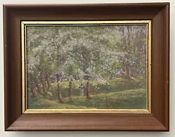 Buy California Oil Painting?  Illegibly Signed HENRY HENGSTLER Style Cherry Blossoms • 355.21£