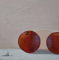 Buy Oranges Oil Painting Vivek Mandalia Impressionism 8x8 Collectible Coa Original  • 0.99£