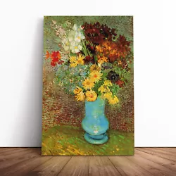 Buy Vincent Van Gogh Vase With Daisies And Anemones Canvas Wall Art Print Framed • 34.95£