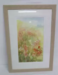 Buy Art Watercolour Anita Tomlinson Oh To Be England Flowers Poppies Painting • 50£
