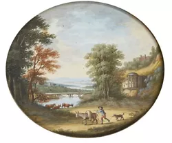 Buy Watercolour Italian Landscape Style Of Gaspar Dughet 1615-1675 • 285£