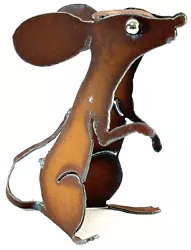 Buy Mouse Sitting, Metal Garden Art Mouse Sculpture By Henry Dupere 5” Tall • 18.79£