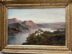 Buy FRANCIS JAMIESON -  ANTIQUE SCOTTISH HIGHLAND LANDSCAPE -  The Queens View • 495£
