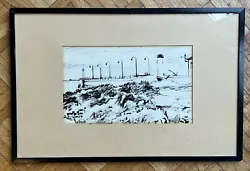Buy Canadian ? Scottish ? Pen & Ink Signed Indistinctly Research Req - Lowry Style • 75£